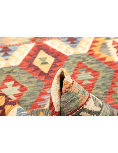 Kilim 127x172 Cm Kilim; Afghanistan; Hand-carded Wool warp: