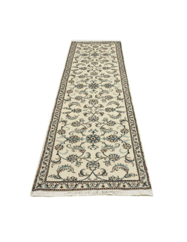 Tappeto Nain Kashmar Persia bianco 78x290