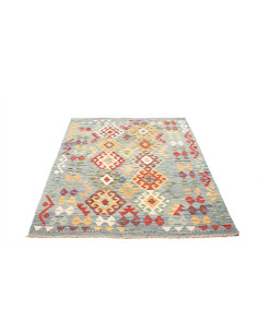 Kilim 128x178 Cm Kilim, Afghanistan, Hand-carded Wool warp: 2