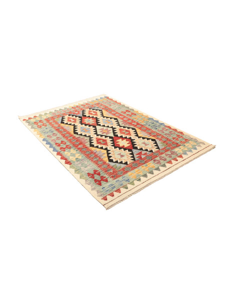 Kilim 132x181 Cm Kilim, Afghanistan, Hand-carded Wool warp: