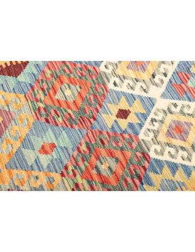 Kilim 130x176 Cm Kilim, Afghanistan, Hand-carded Wool warp: