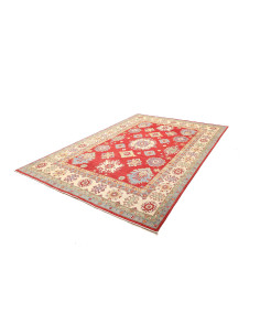 Kazak 204x297 Cm Kazak Pakistan. Lana Cardata A Mano (ordito 2