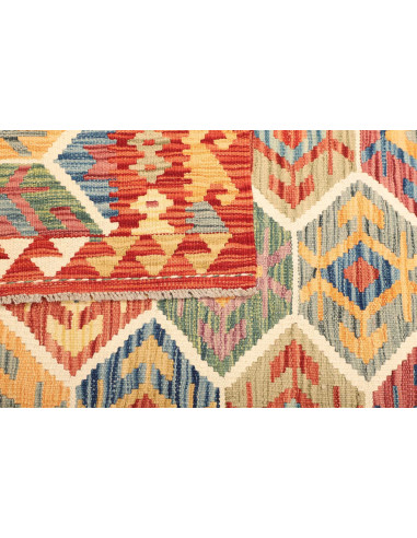 Kilim 128x176 Cm Kilim, Afghanistan, Hand-carded Wool warp: