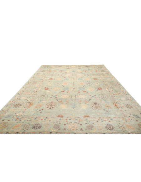 Rug Shahi Fine Pakistan 272x378 Aqua Green Mult