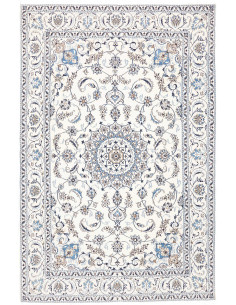 Rug Nain Kashmar Persia 195x302 Cream Blue