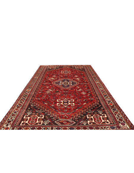 Shiraz 213x313 Cm Shiraz, Persia, Lana Cardata A Mano