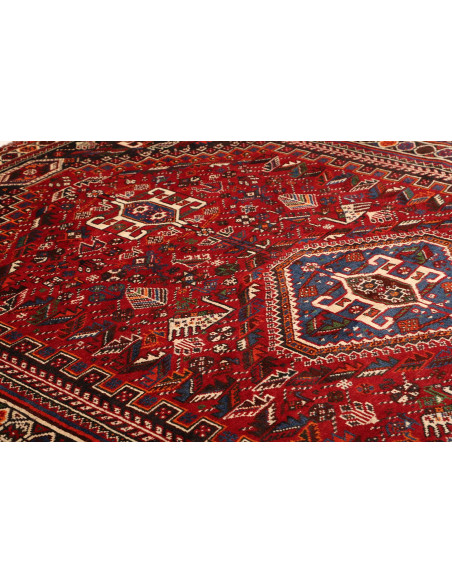 Shiraz 213x313 Cm Shiraz, Persia, Lana Cardata A Mano