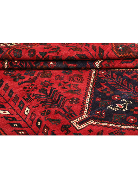Shiraz 208x305 Cm Shiraz, Persia, Lana Cardata A Mano,