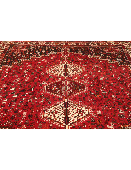 Shiraz 215x302 Cm Shiraz, Persia, Lana Cardata A Mano