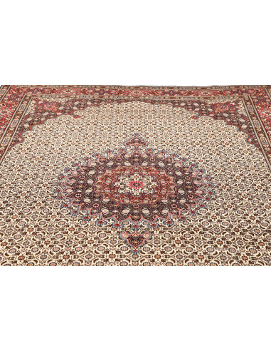 Moud 200x290 Cm Moud, Persia, Hand-carded Wool warp: