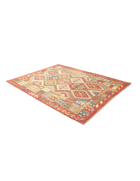 Kilim 183x243 Cm Kilim Afghanistan Lana Cardata A Mano