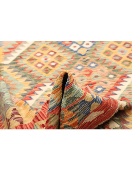 Kilim 183x243 Cm Kilim Afghanistan Lana Cardata A Mano