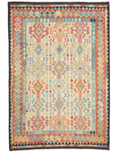 Kilim 203x294 Cm Kilim Afghanistan Lana Cardata A Mano