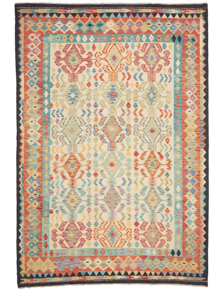 Kilim 203x294 Cm Kilim Afghanistan Lana Cardata A Mano