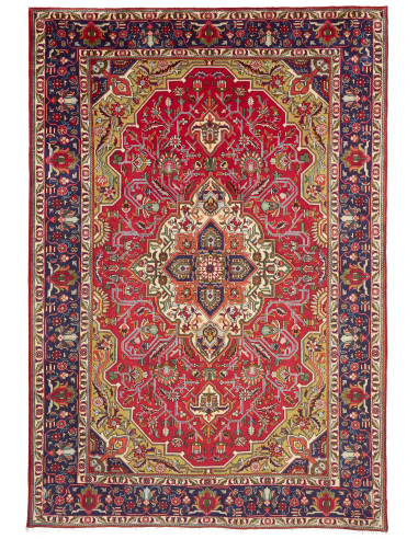 Tabriz 202x302 Cm Tabriz Persia Hand-carded Wool warp: