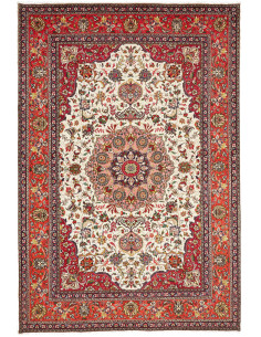 Tabriz 203x298 Cm Tabriz, Persia, Hand-carded Wool warp:
