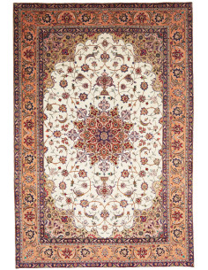Tabriz 198x294 Cm Tabriz, Persia, Hand-carded Wool warp: