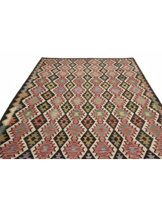Rug Kilim Afghanistan maroon green 224x299 2