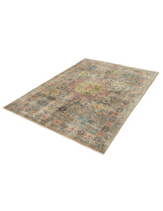 Tappeto Mamlouk Pakistan 150x199 Beige Blu Ross 2