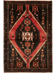 Tappeto Hamadan Persia rosso marrone 118x173
