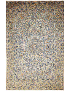 Rug Kashan Persia 250x392 Beige Ivory Cream Sap