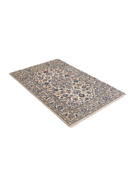 Rug Kashan Fine Persia 100x150 Cream Blue