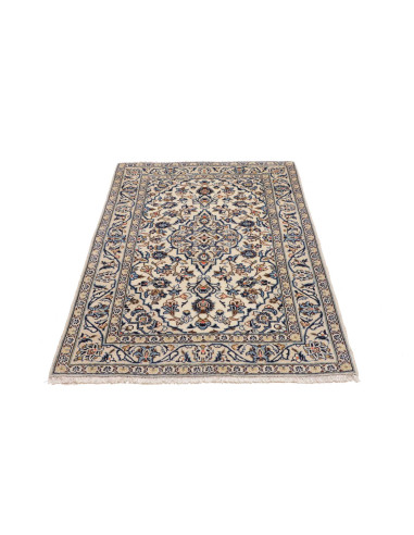 Rug Kashan Fine Persia 100x150 Cream Blue