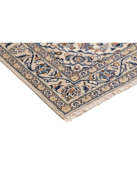Rug Kashan Fine Persia 100x150 Cream Blue