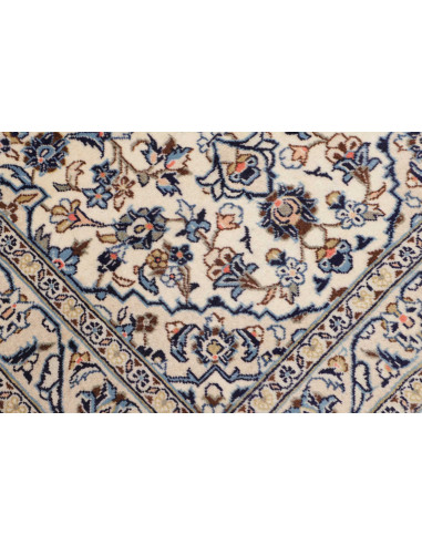Rug Kashan Fine Persia 100x150 Cream Blue