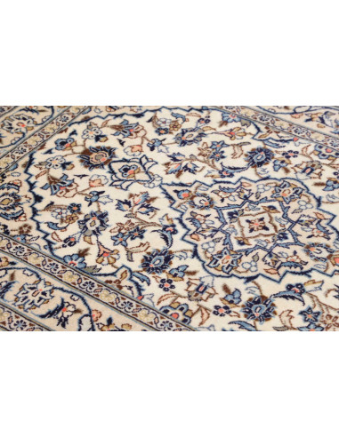 Rug Kashan Fine Persia 100x150 Cream Blue