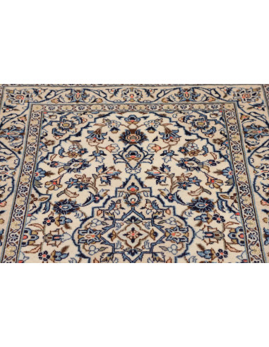 Rug Kashan Fine Persia 100x150 Cream Blue