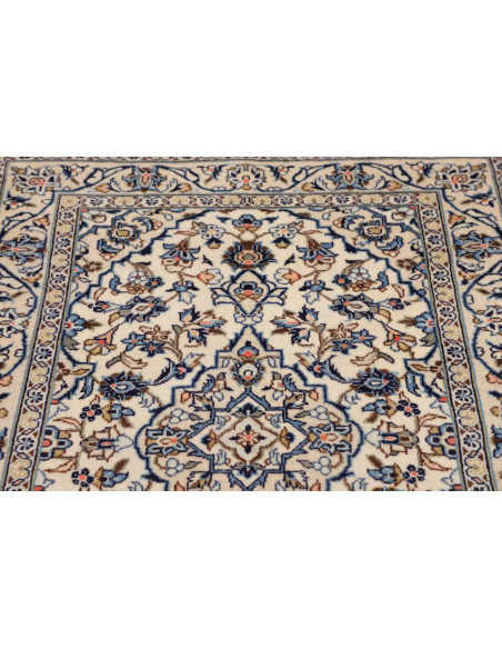 Rug Kashan Fine Persia 100x150 Cream Blue