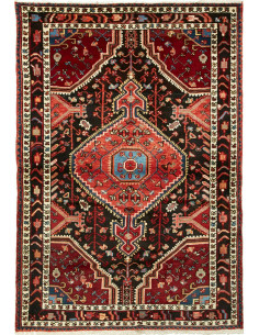 Rug Hamadan Persia grey yellow 114x165