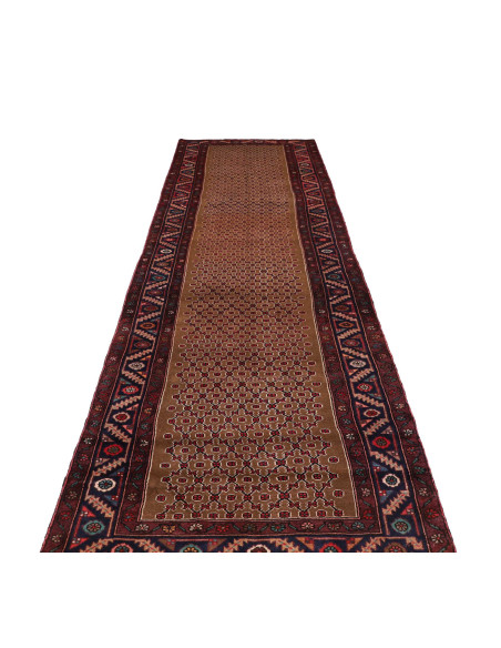 Hamadan 105x400 Cm Hamadan, Persia, Lana Cardata A Mano,