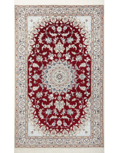 Rug Nain 9La Persia white maroon 135x217