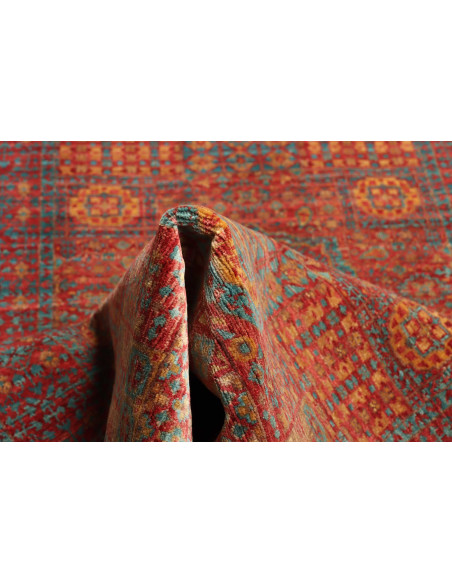 Tappeto Mamlouk Pakistan 82x391 Rosso Terracott