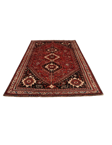 Rug Shiraz Persia maroon yellow 174x268
