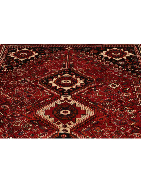 Rug Shiraz Persia maroon yellow 174x268
