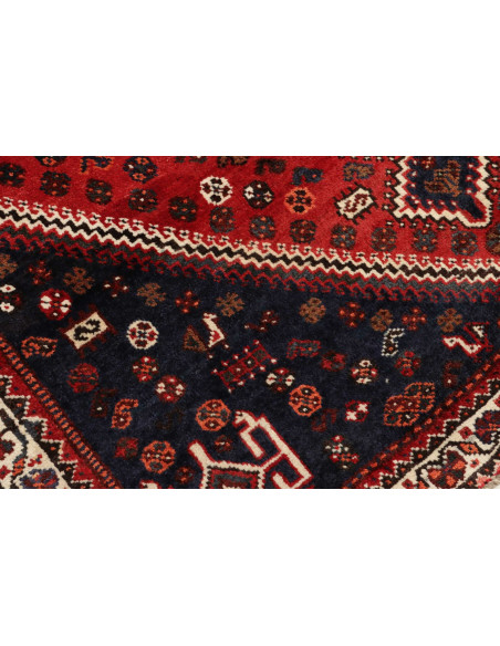 Rug Shiraz Persia maroon grey 164x252