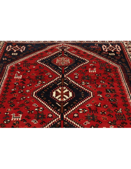 Rug Shiraz Persia maroon grey 164x252