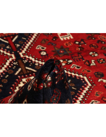 Rug Shiraz Persia maroon grey 164x252