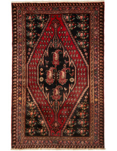 Rug Hamadan Persia blue maroon 145x226