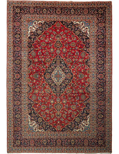 Rug Ardakan Persia maroon blue 245x355