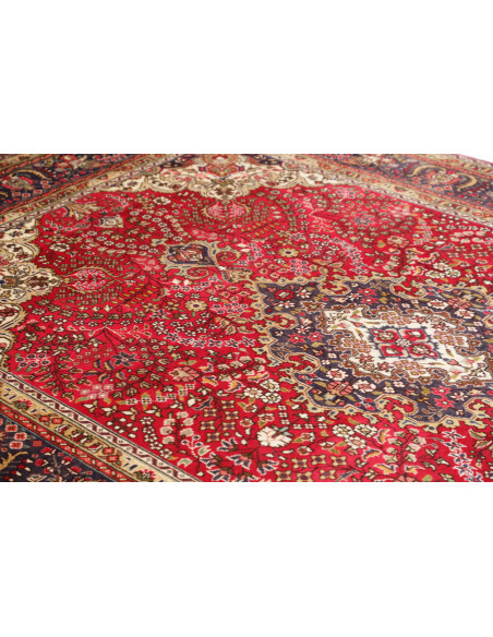 Tabriz 200x300 Cm Tabriz, Persia, Hand-carded Wool warp: