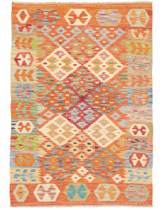 Kilim 102x148 Cm Kilim Afghan. Material: Hand-carded Wool