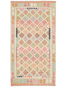 Kilim 105x196 Cm Kilim Afghanistan Hand-carded Wool warp