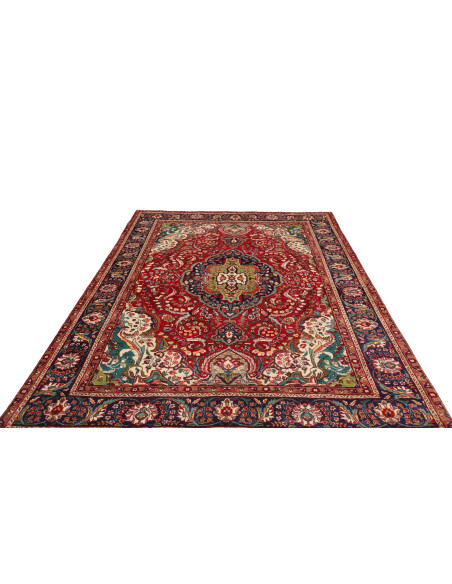Tabriz 205x280 Cm Tabriz Persia Lana Cardata A Mano Cotone