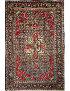 Tappeto Tabriz Persia grigio rosso 200x305