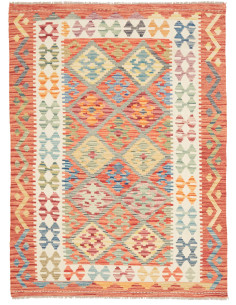 Kilim 128x170 Cm Kilim Afghanistan Hand-carded Wool