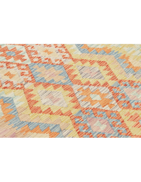 Tappeto Kilim Afghanistan marrone arancione 128x173